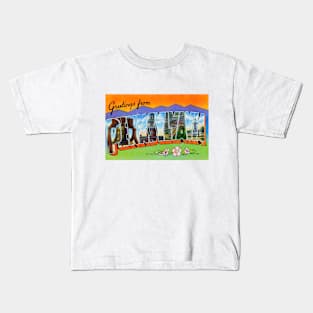 Greetings from Pennsylvania - Vintage Large Letter Postcard Kids T-Shirt